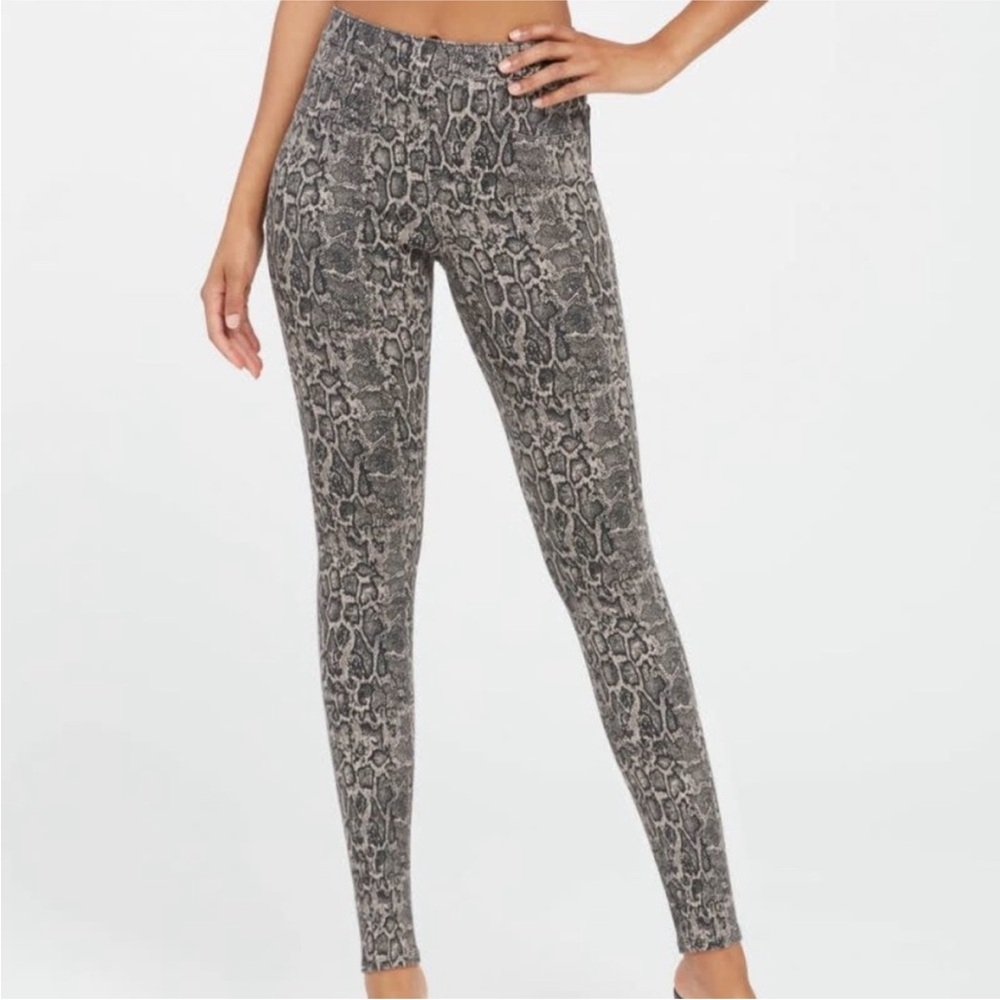 SPANX Animal Print Leggings - Brown/Black